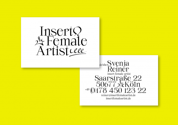 Insert Female Artist, graafik, Franziska Leiste&nbsp;